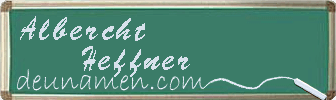 Albercht Heffner Visitenkarte
